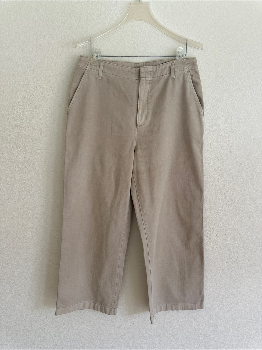 GAP Women’s Casual “Loose Khaki”Beige Cotton Chino Pants Size 12